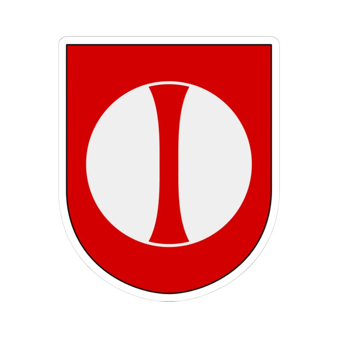 Norrbottens regemente 193. jägarbataljonen Frösö skvadron vapen (Sweden) (Coat of Arms) STICKER Vinyl Kiss-Cut Decal 3 Inch White - The Sticker Space