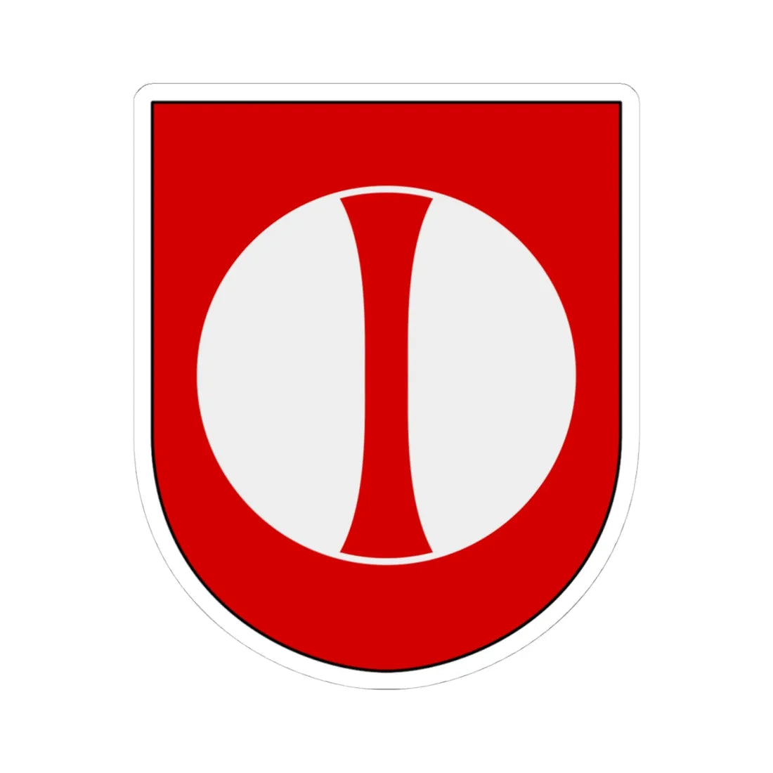 Norrbottens regemente 193. jägarbataljonen Frösö skvadron vapen (Sweden) (Coat of Arms) STICKER Vinyl Kiss-Cut Decal 4 Inch White - The Sticker Space