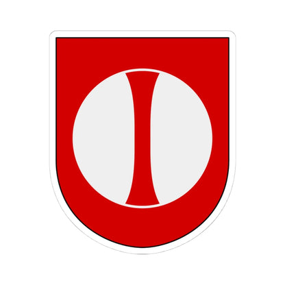 Norrbottens regemente 193. jägarbataljonen Frösö skvadron vapen (Sweden) (Coat of Arms) STICKER Vinyl Kiss-Cut Decal 4 Inch White - The Sticker Space