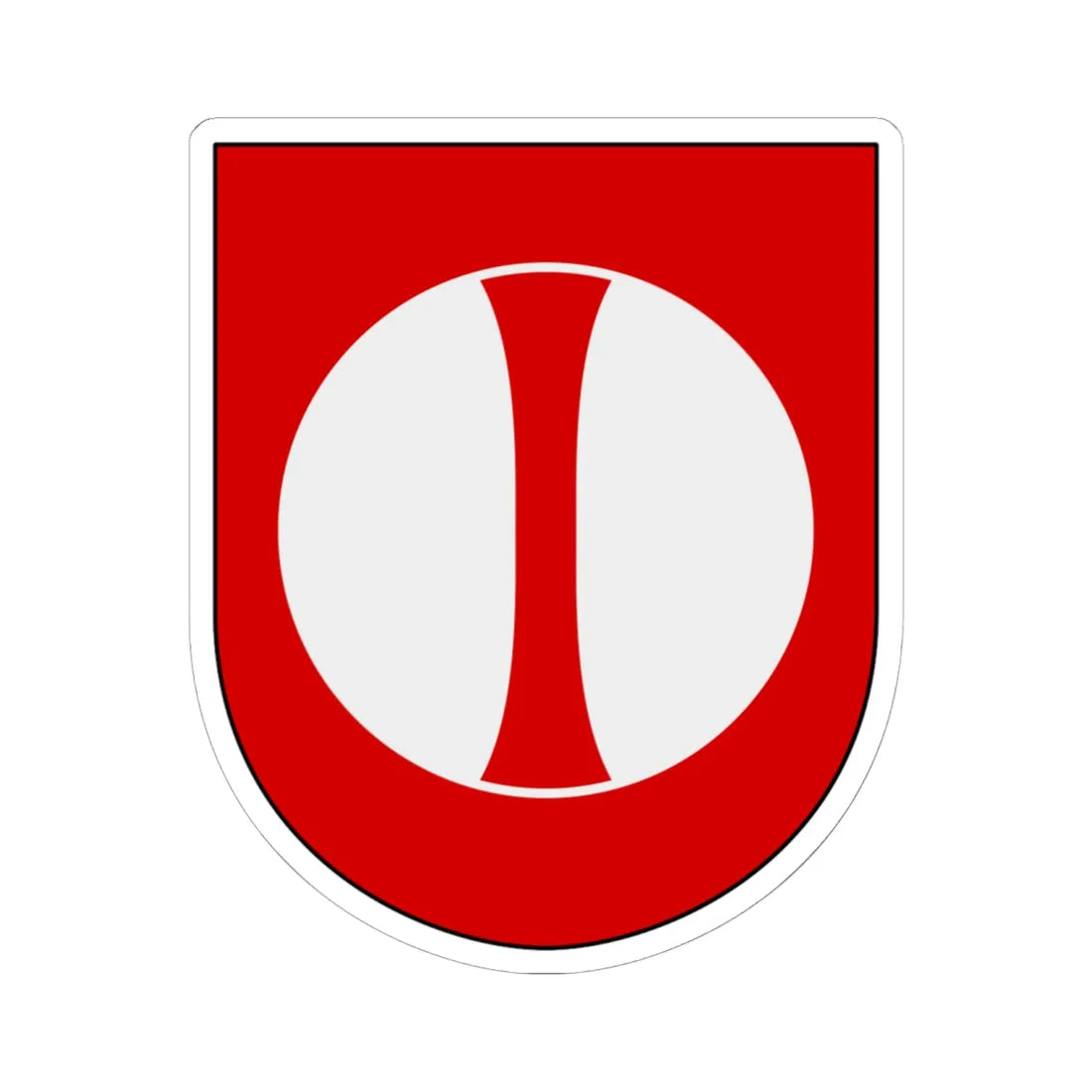 Norrbottens regemente 193. jägarbataljonen Frösö skvadron vapen (Sweden) (Coat of Arms) STICKER Vinyl Kiss-Cut Decal 6 Inch White - The Sticker Space