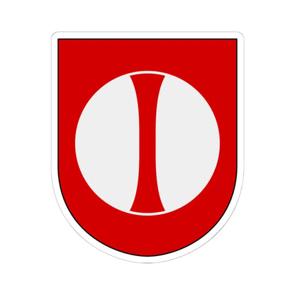 Norrbottens regemente 193. jägarbataljonen Frösö skvadron vapen (Sweden) (Coat of Arms) STICKER Vinyl Kiss-Cut Decal 6 Inch White - The Sticker Space