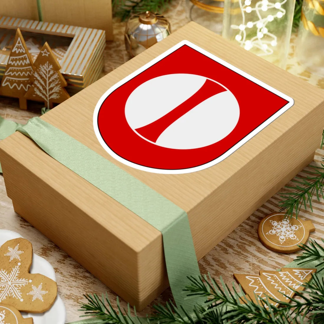 Norrbottens regemente 193. jägarbataljonen Frösö skvadron vapen (Sweden) (Coat of Arms) STICKER Vinyl Kiss-Cut Decal - The Sticker Space