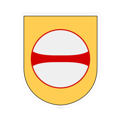 Norrbottens regemente 193. jägarbataljonen Umeå skvadron vapen (Sweden) (Coat of Arms) STICKER Vinyl Kiss-Cut Decal 2 Inch White - The Sticker Space