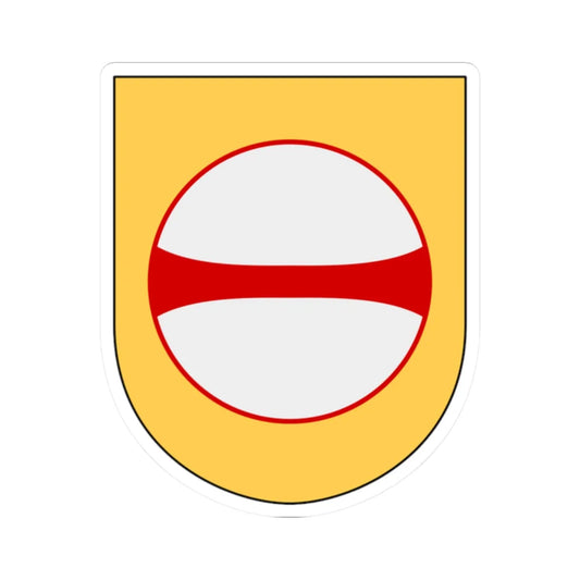 Norrbottens regemente 193. jägarbataljonen Umeå skvadron vapen (Sweden) (Coat of Arms) STICKER Vinyl Kiss-Cut Decal 2 Inch White - The Sticker Space