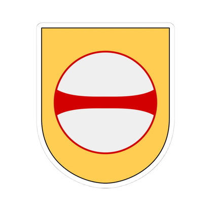 Norrbottens regemente 193. jägarbataljonen Umeå skvadron vapen (Sweden) (Coat of Arms) STICKER Vinyl Kiss-Cut Decal 4 Inch White - The Sticker Space