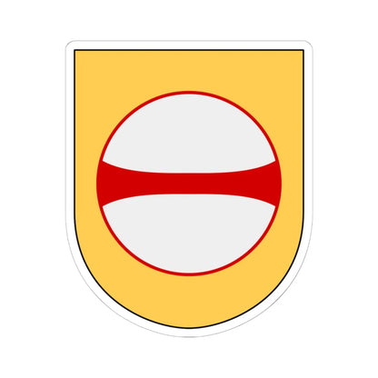 Norrbottens regemente 193. jägarbataljonen Umeå skvadron vapen (Sweden) (Coat of Arms) STICKER Vinyl Kiss-Cut Decal 6 Inch White - The Sticker Space