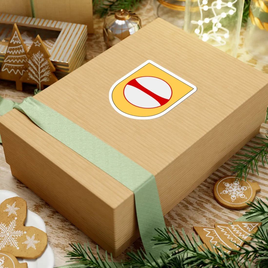 Norrbottens regemente 193. jägarbataljonen Umeå skvadron vapen (Sweden) (Coat of Arms) STICKER Vinyl Kiss-Cut Decal - The Sticker Space