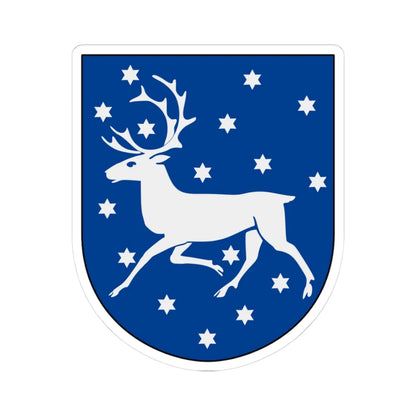 Norrbottens regemente Livkompaniet vapen (Sweden) (Coat of Arms) STICKER Vinyl Kiss-Cut Decal 3 Inch White - The Sticker Space