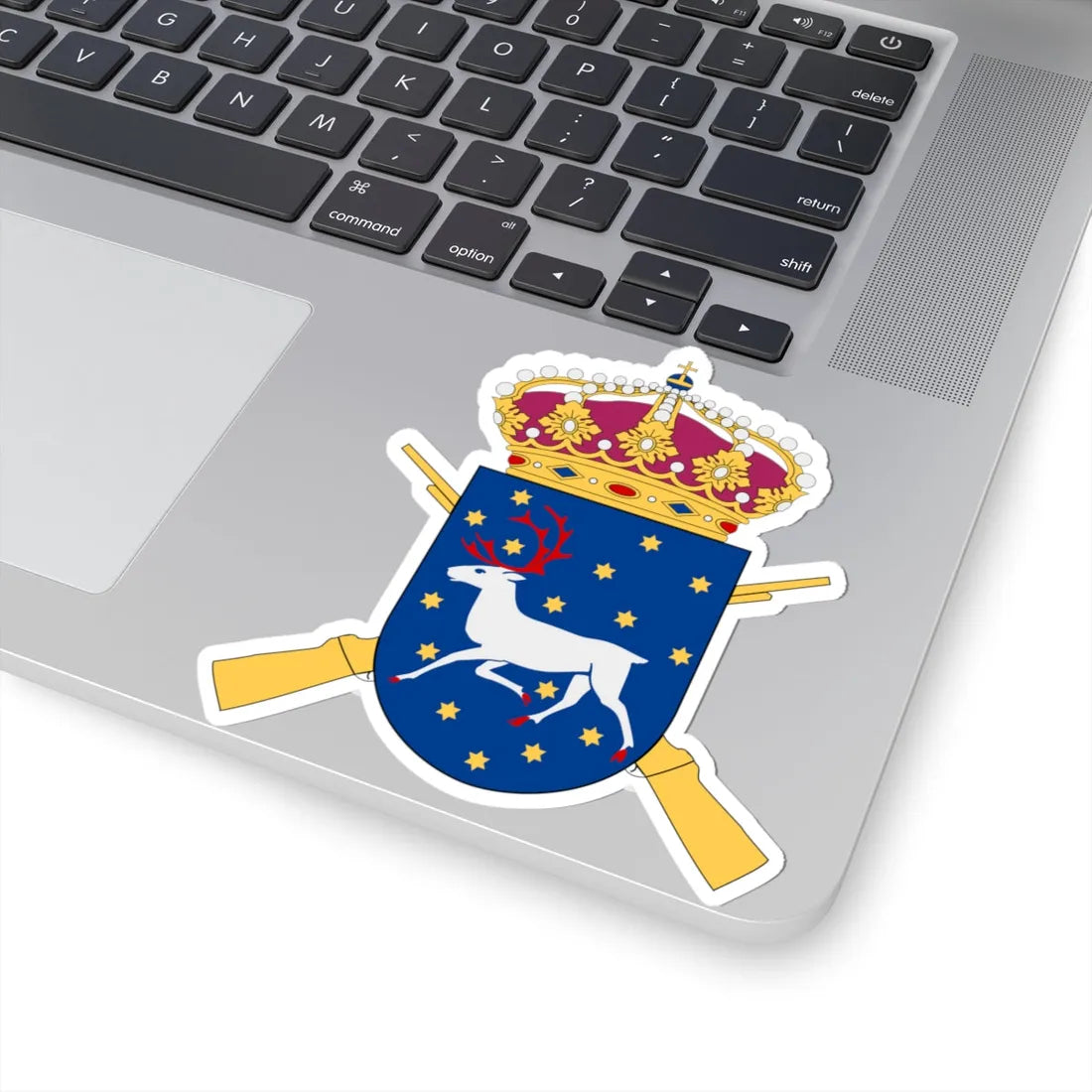 Norrbottens regemente vapen pre 1994 (Sweden) (Coat of Arms) STICKER Vinyl Kiss-Cut Decal - The Sticker Space