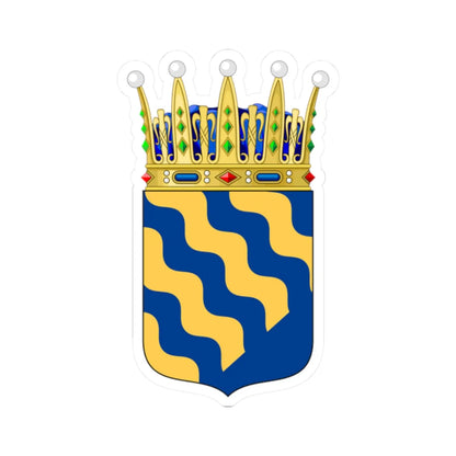 Norrbottens vapen crowned (Sweden) (Coat of Arms) STICKER Vinyl Kiss-Cut Decal 2 Inch White - The Sticker Space