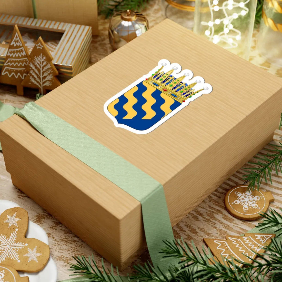 Norrbottens vapen crowned (Sweden) (Coat of Arms) STICKER Vinyl Kiss-Cut Decal - The Sticker Space