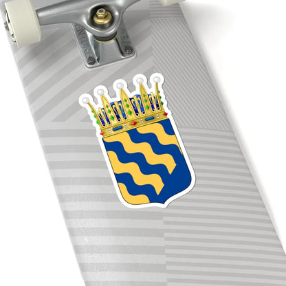 Norrbottens vapen crowned (Sweden) (Coat of Arms) STICKER Vinyl Kiss-Cut Decal - The Sticker Space