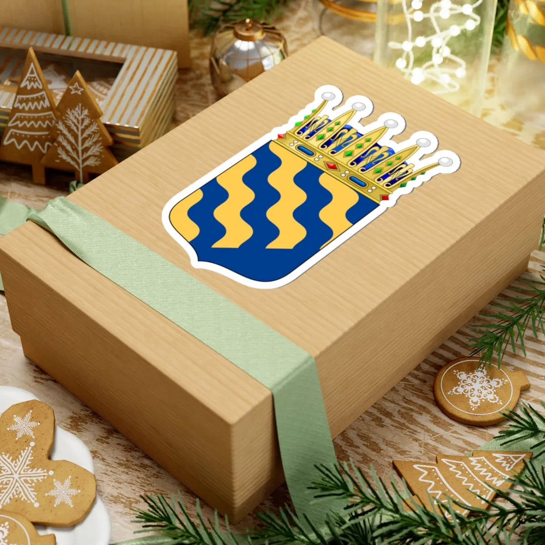 Norrbottens vapen crowned (Sweden) (Coat of Arms) STICKER Vinyl Kiss-Cut Decal - The Sticker Space