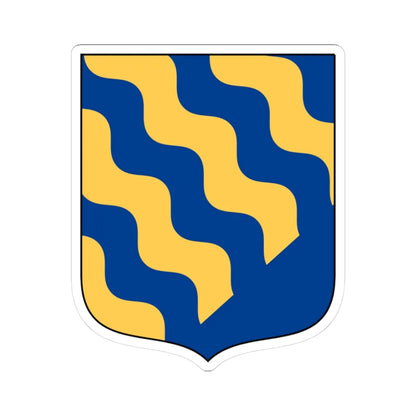Norrbottens vapen (Sweden) (Coat of Arms) STICKER Vinyl Kiss-Cut Decal 3 Inch White - The Sticker Space
