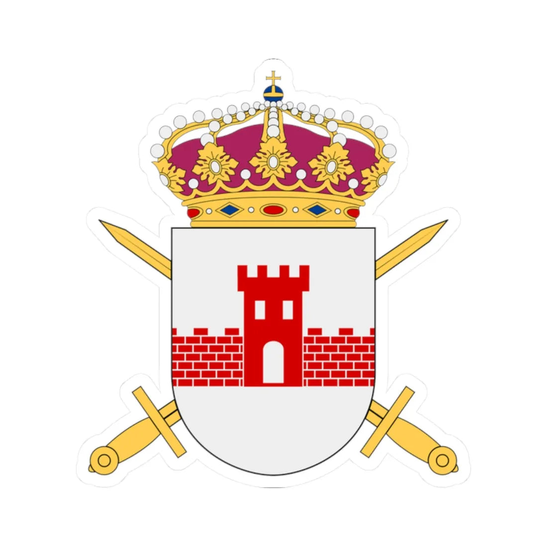 Norrbottensgruppen vapen (Sweden) (Coat of Arms) STICKER Vinyl Kiss-Cut Decal 2 Inch White - The Sticker Space