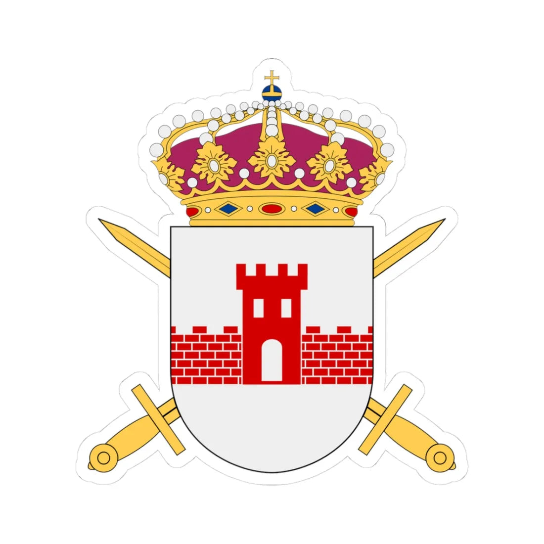 Norrbottensgruppen vapen (Sweden) (Coat of Arms) STICKER Vinyl Kiss-Cut Decal 3 Inch White - The Sticker Space