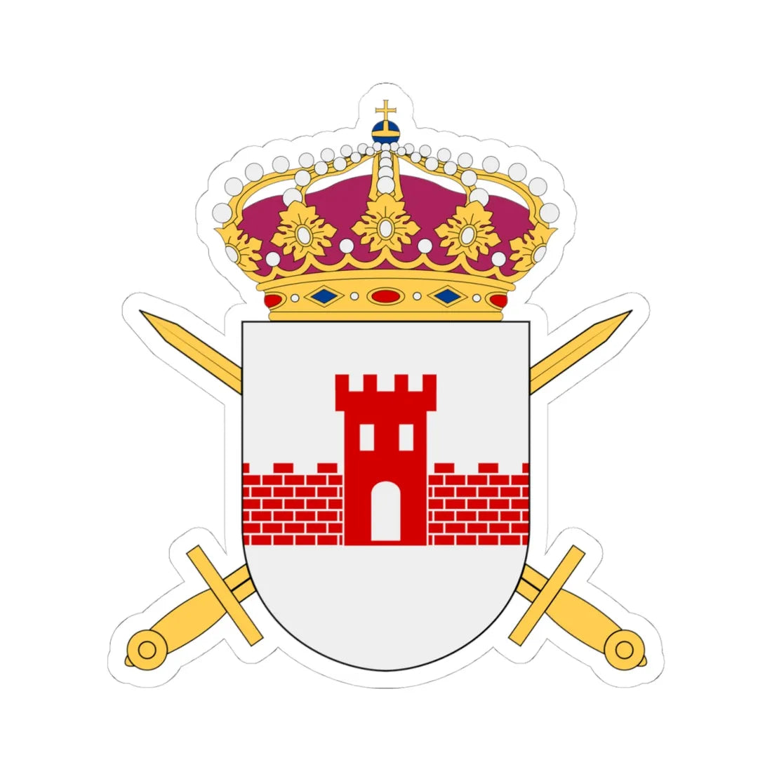 Norrbottensgruppen vapen (Sweden) (Coat of Arms) STICKER Vinyl Kiss-Cut Decal 4 Inch White - The Sticker Space