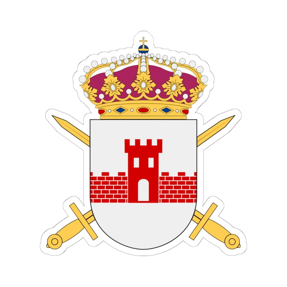 Norrbottensgruppen vapen (Sweden) (Coat of Arms) STICKER Vinyl Kiss-Cut Decal 6 Inch White - The Sticker Space