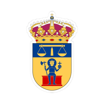 Norrköping tingsrätt vapen (Sweden) (Coat of Arms) STICKER Vinyl Kiss-Cut Decal 3 Inch White - The Sticker Space