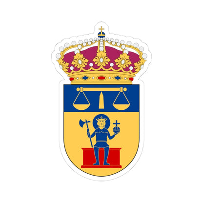 Norrköping tingsrätt vapen (Sweden) (Coat of Arms) STICKER Vinyl Kiss-Cut Decal 4 Inch White - The Sticker Space
