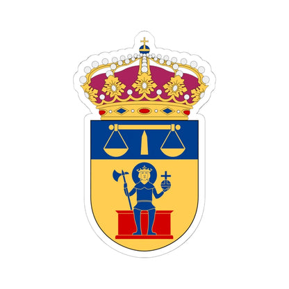 Norrköping tingsrätt vapen (Sweden) (Coat of Arms) STICKER Vinyl Kiss-Cut Decal 6 Inch White - The Sticker Space