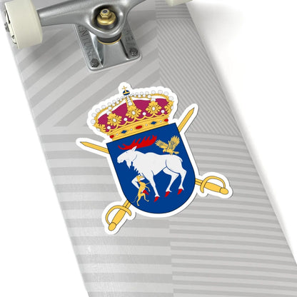 Norrlands dragonregemente vapen (Sweden) (Coat of Arms) STICKER Vinyl Kiss-Cut Decal - The Sticker Space