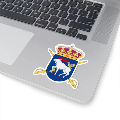 Norrlands dragonregemente vapen (Sweden) (Coat of Arms) STICKER Vinyl Kiss-Cut Decal - The Sticker Space