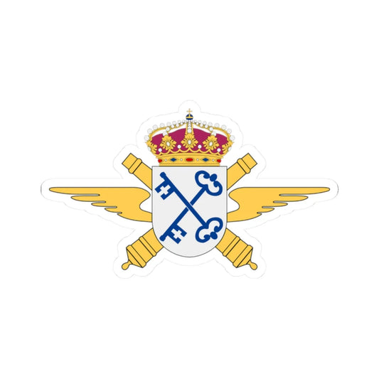 Norrlands luftvärnsbataljon vapen (Sweden) (Coat of Arms) STICKER Vinyl Kiss-Cut Decal 2 Inch White - The Sticker Space