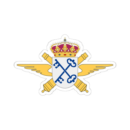 Norrlands luftvärnsbataljon vapen (Sweden) (Coat of Arms) STICKER Vinyl Kiss-Cut Decal 6 Inch White - The Sticker Space