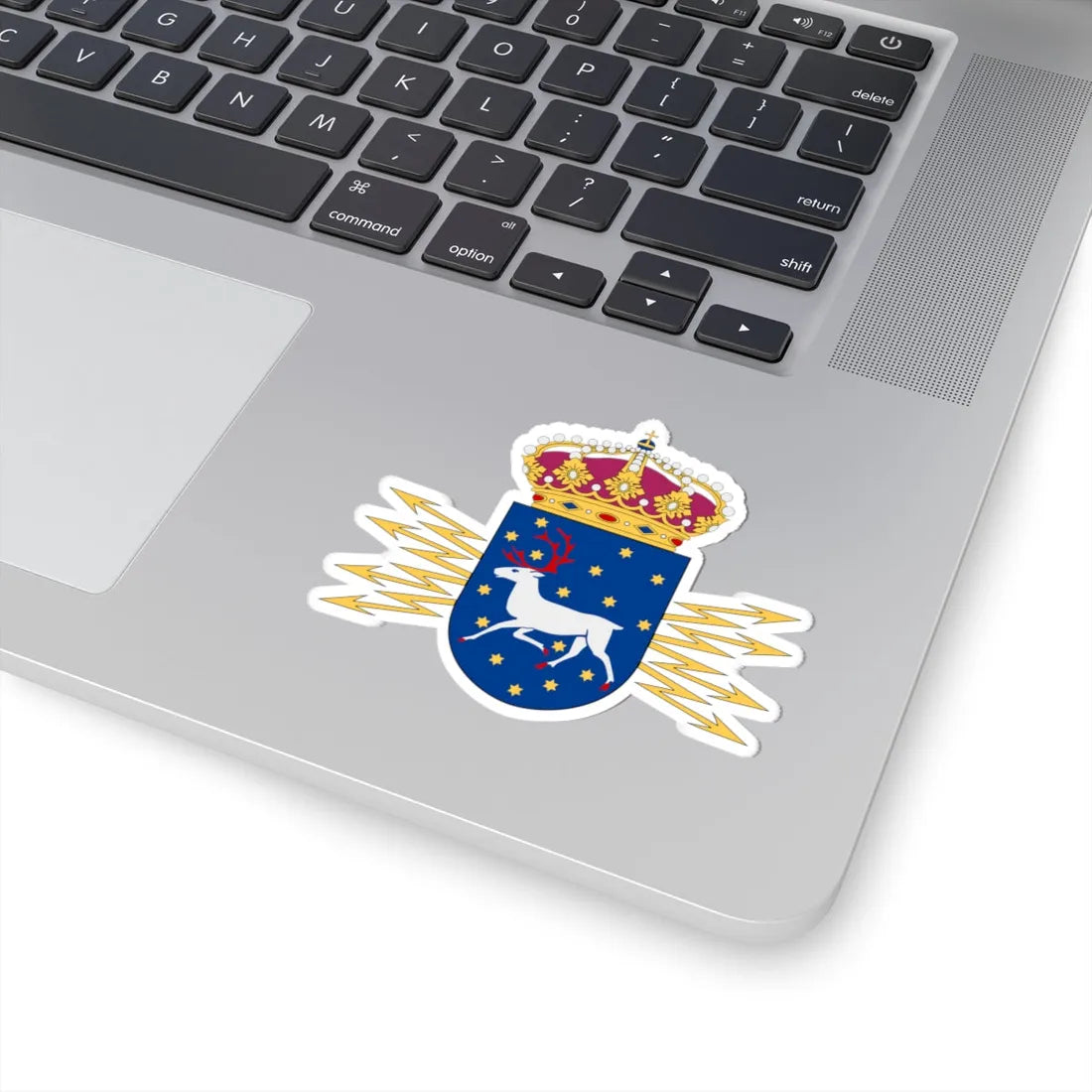Norrlands signalbataljon vapen (Sweden) (Coat of Arms) STICKER Vinyl Kiss-Cut Decal - The Sticker Space
