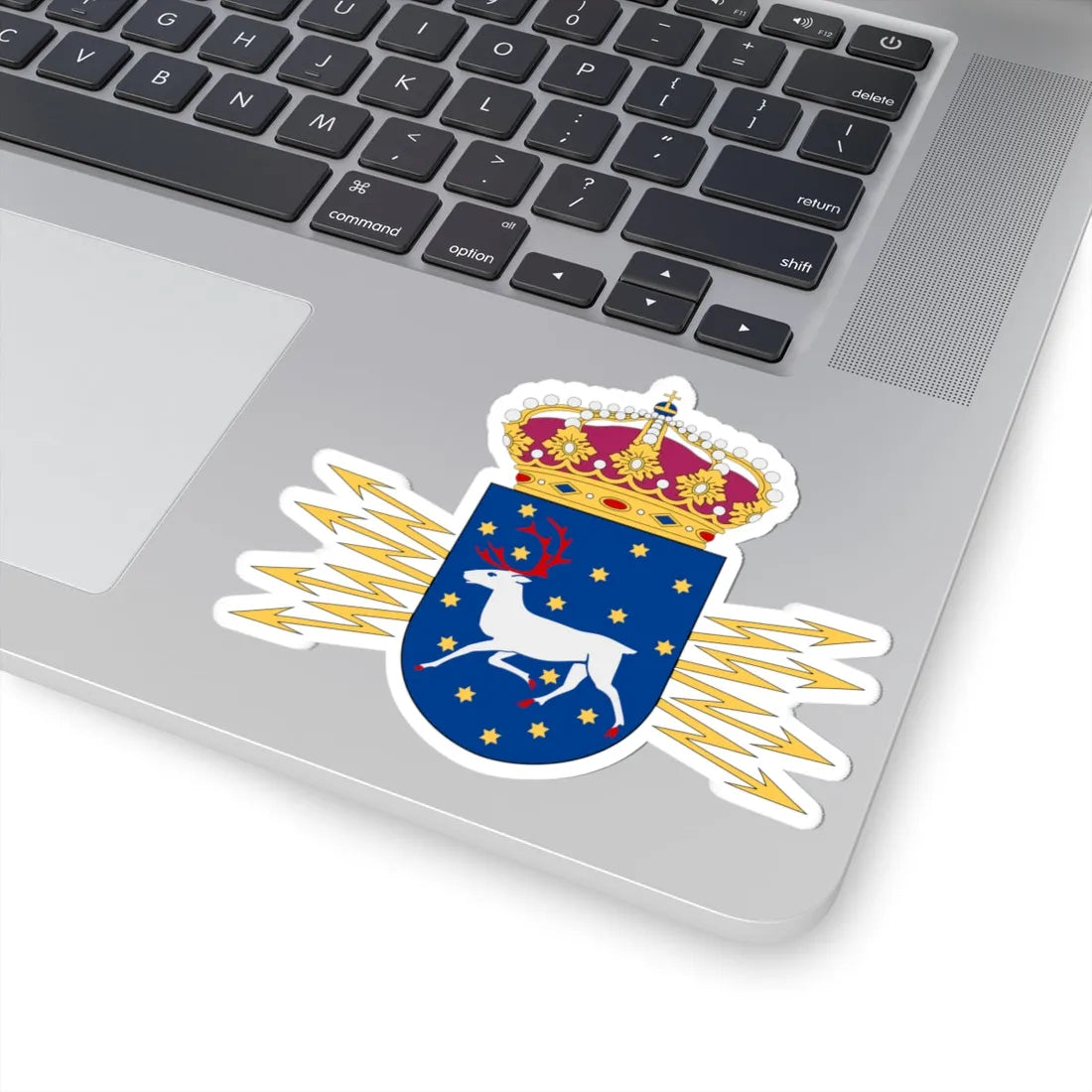 Norrlands signalbataljon vapen (Sweden) (Coat of Arms) STICKER Vinyl Kiss-Cut Decal - The Sticker Space