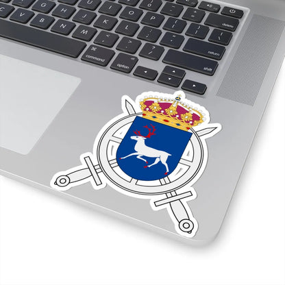 Norrlands trängbataljon vapen (Sweden) (Coat of Arms) STICKER Vinyl Kiss-Cut Decal - The Sticker Space