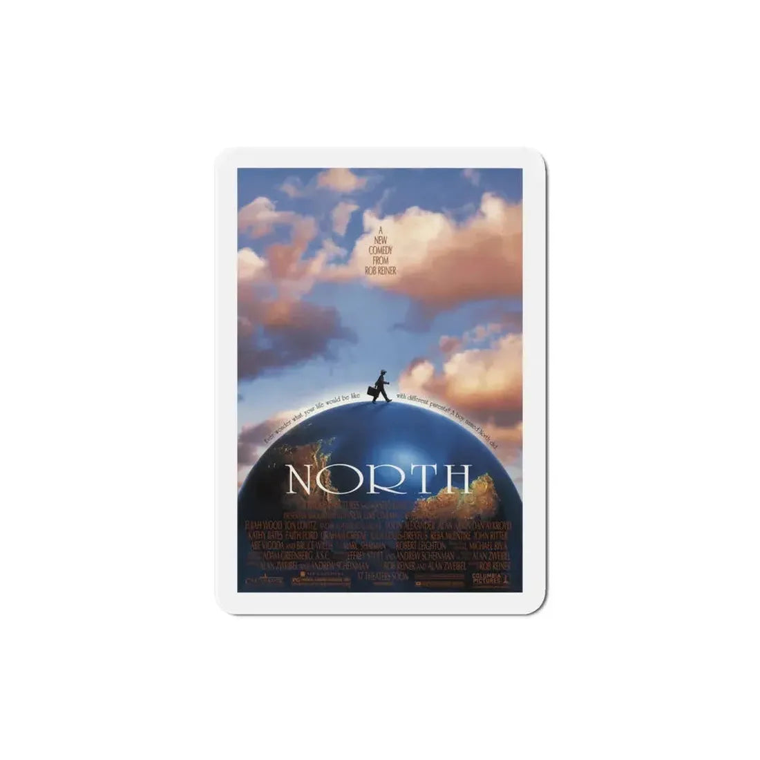 North 1994 Movie Poster Refrigerator Magnet 4 Inch - The Sticker Space