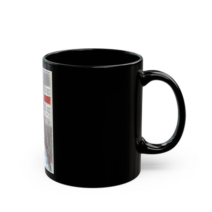 North Amerca - Living on the Edge (1995) (Map) Black Coffee Mug-The Sticker Space