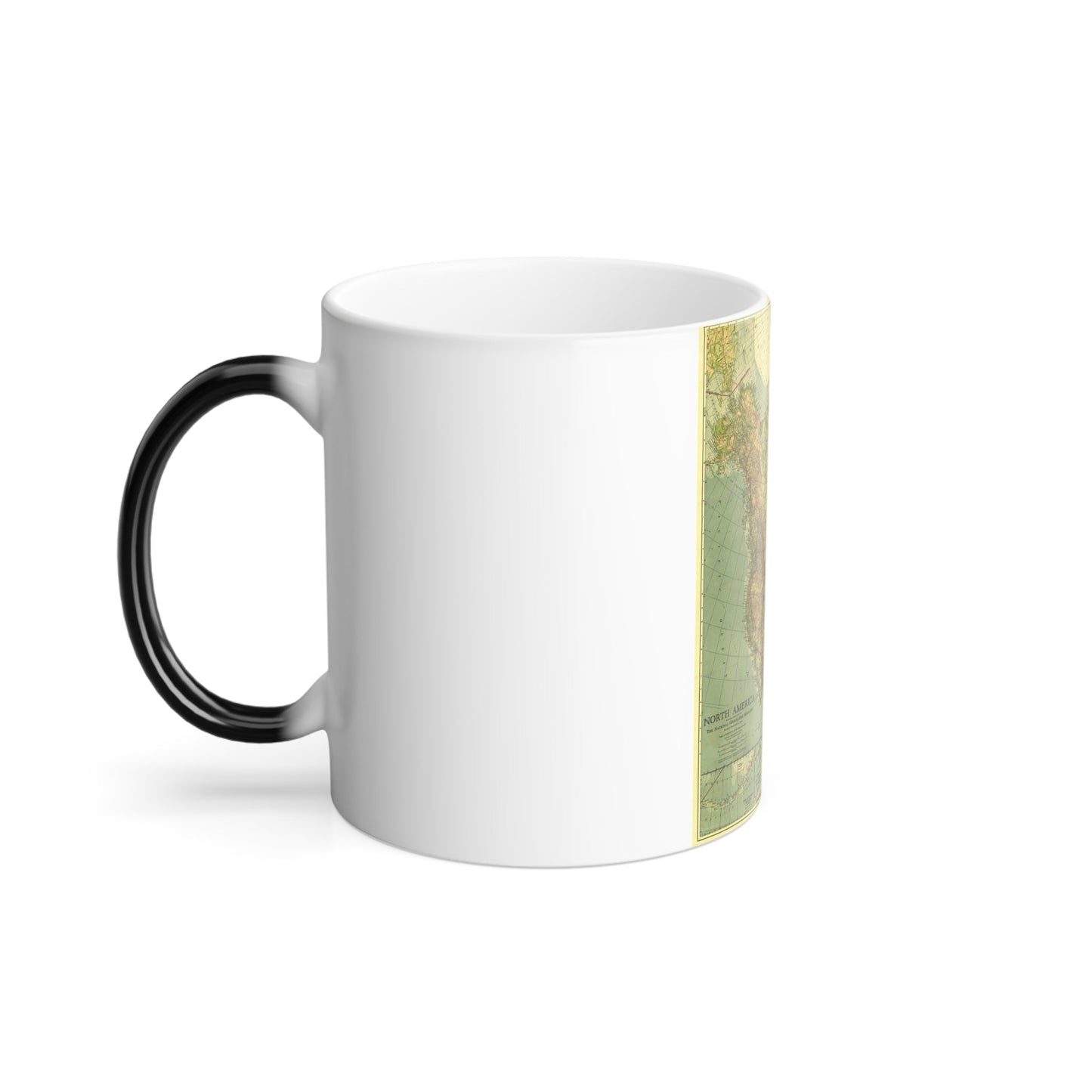 North America (1924) (Map) Color Changing Mug 11oz-11oz-The Sticker Space