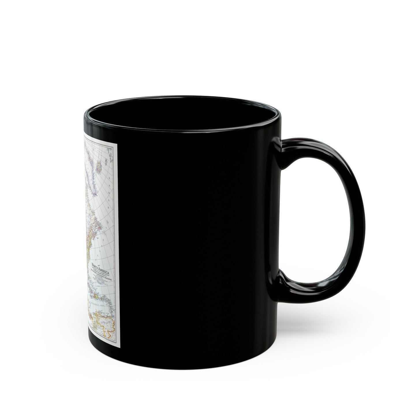 North America (1942) (Map) Black Coffee Mug-The Sticker Space