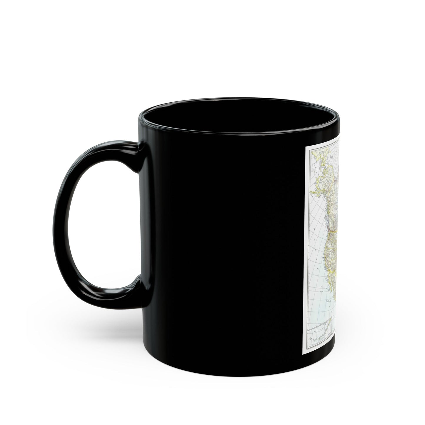 North America (1942) (Map) Black Coffee Mug-The Sticker Space