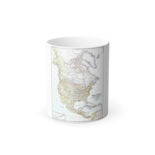 North America (1942) (Map) Color Changing Mug 11oz-11oz-The Sticker Space