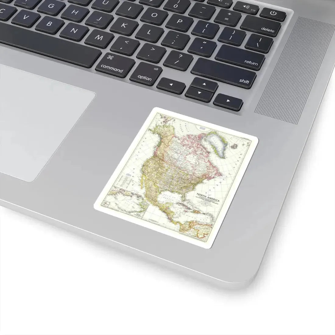North America (1952) (Map) STICKER Vinyl Kiss-Cut Decal - The Sticker Space