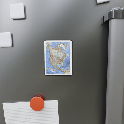 North America (1964) (Map) Refrigerator Magnet-The Sticker Space