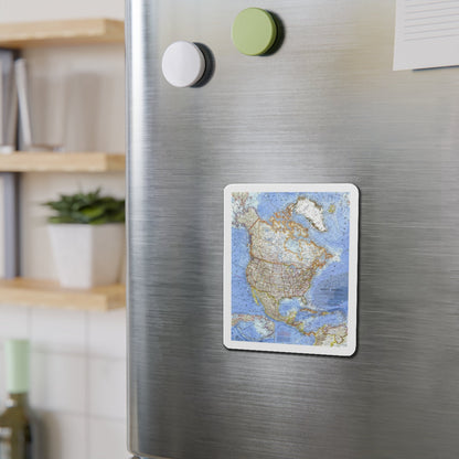 North America (1964) (Map) Refrigerator Magnet-The Sticker Space