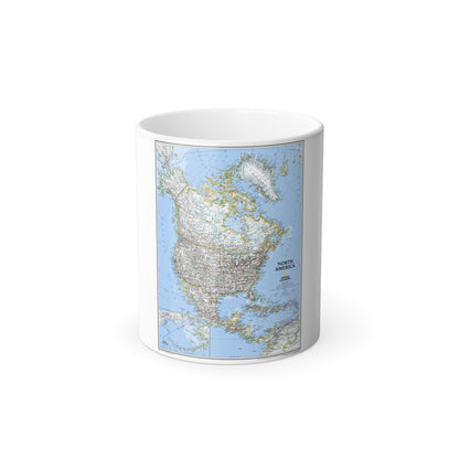 North America (2005) (Map) Color Changing Mug 11oz-11oz-The Sticker Space