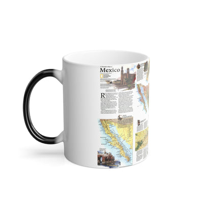 North America - A Traveller's Map of Mexico (1994) (Map) Color Changing Mug 11oz-11oz-The Sticker Space