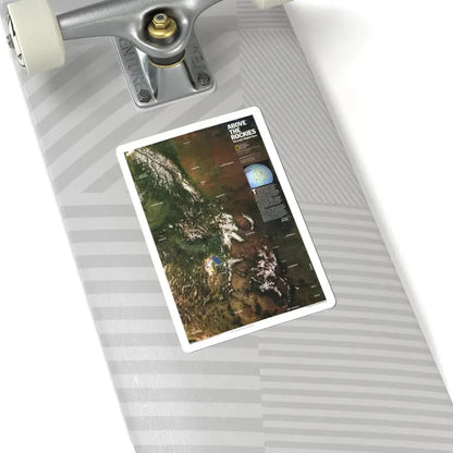North America - Above the Rockies Through Digital Eyes (1995) (Map) STICKER Vinyl Kiss-Cut Decal - The Sticker Space