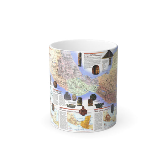 North America - Ancient Mesoamerica (1997) (Map) Color Changing Mug 11oz-11oz-The Sticker Space
