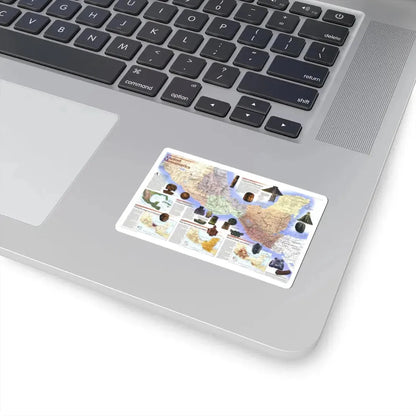 North America - Ancient Mesoamerica (1997) (Map) STICKER Vinyl Kiss-Cut Decal - The Sticker Space