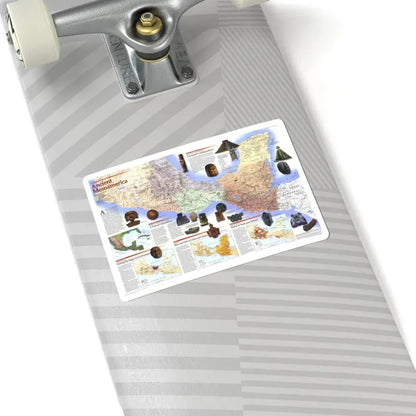 North America - Ancient Mesoamerica (1997) (Map) STICKER Vinyl Kiss-Cut Decal - The Sticker Space