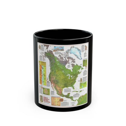 North America - Before Columbus (1972) (Map) Black Coffee Mug-11oz-The Sticker Space