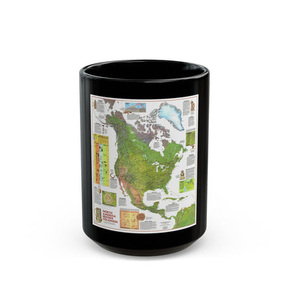 North America - Before Columbus (1972) (Map) Black Coffee Mug-15oz-The Sticker Space