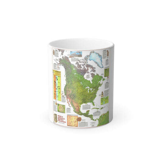 North America - Before Columbus (1972) (Map) Color Changing Mug 11oz-11oz-The Sticker Space